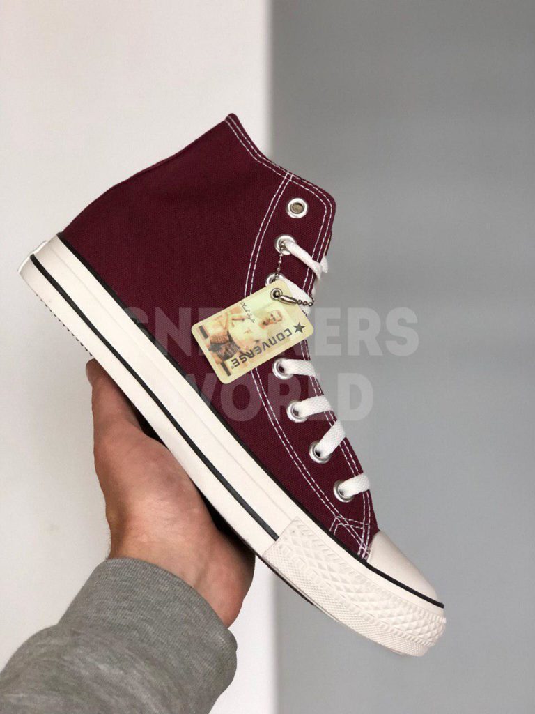 Converse All Star бордовые высокие