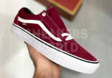 Vans кеды бордовые