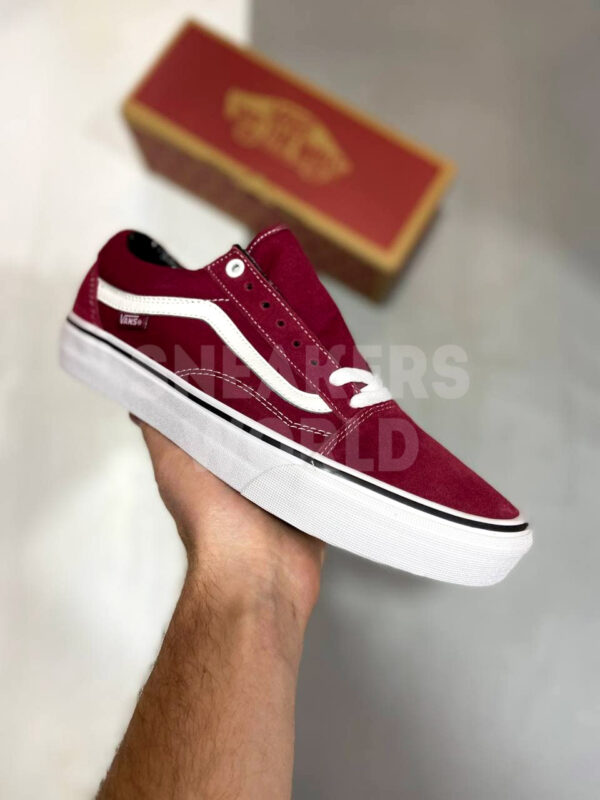 Vans кеды бордовые