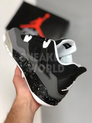 Air Jordan 4 Retro серо-черные