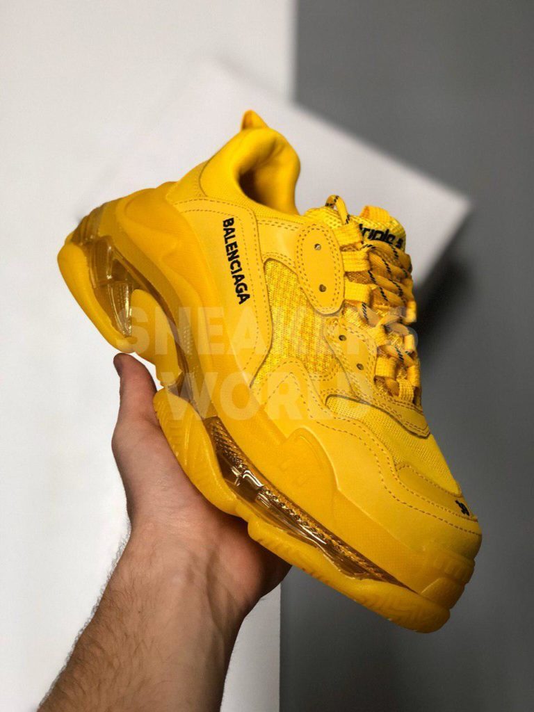Balenciaga Triple S Clear Sole желтые