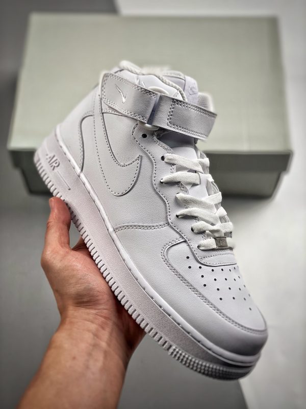 Nike Air Force 1 Mid “White/White” 315123-111