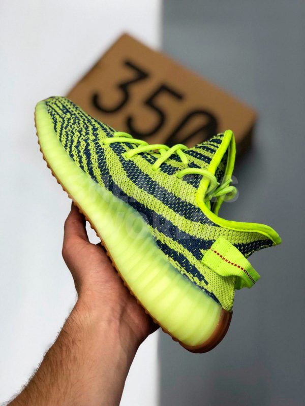 Adidas-Yeezy-Boost-350-V2-Yellow-Frozen-color-green