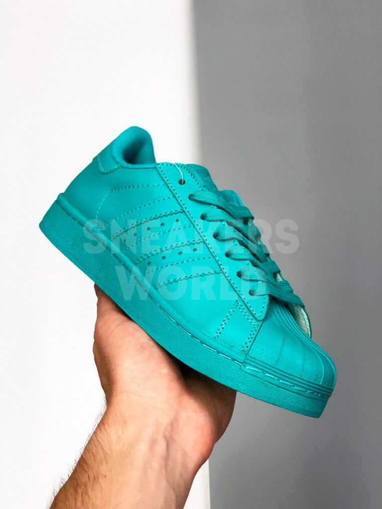 Adidas Superstar бирюзовые