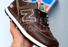 Muzskye-New-Balance-574-Classic-korichnevye-kozhanye