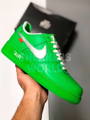 Nike Air Force 1 Off-White Moma зеленые