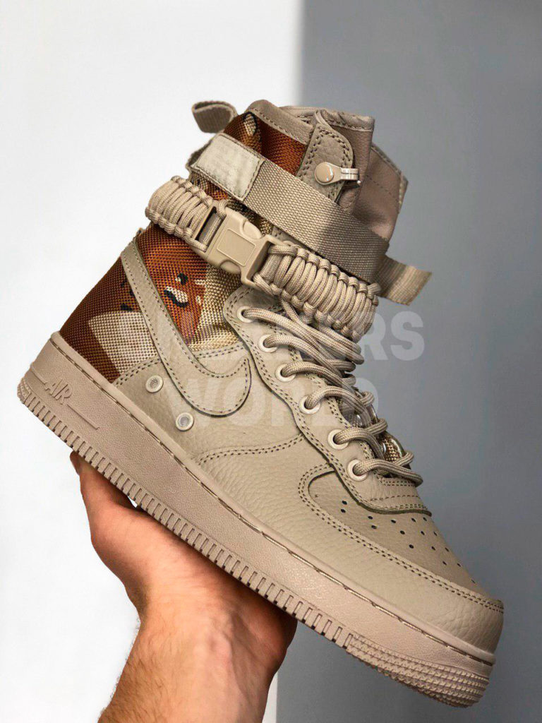 Nike Air Force 1 SF серые камуфляж