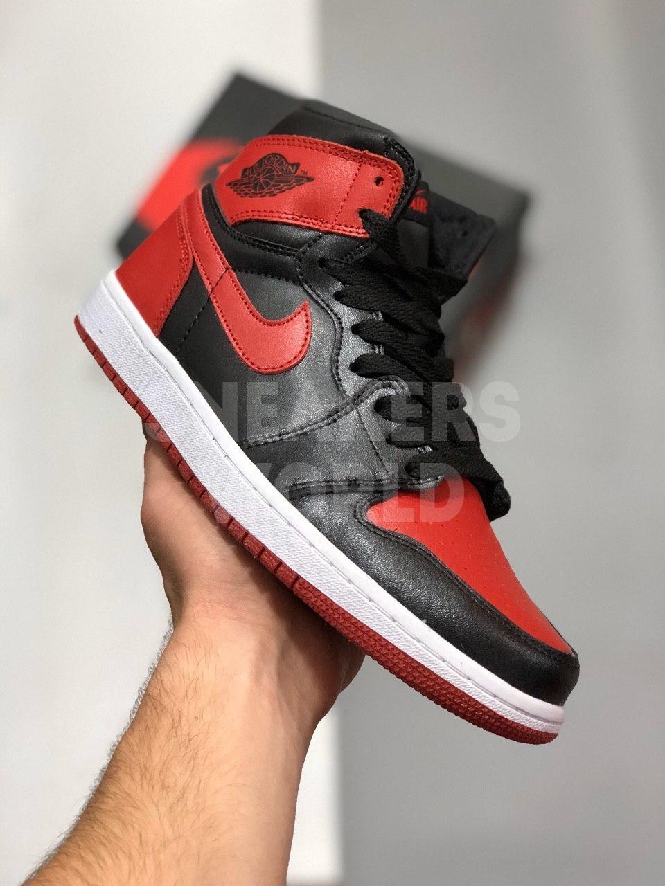 jordan 1 black and red high