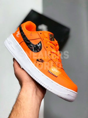 Nike Air Force 1 Just Do It оранжевые