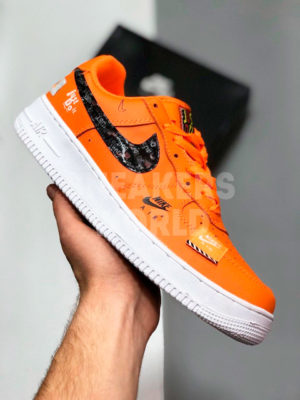 Nike Air Force 1 Just Do It оранжевые
