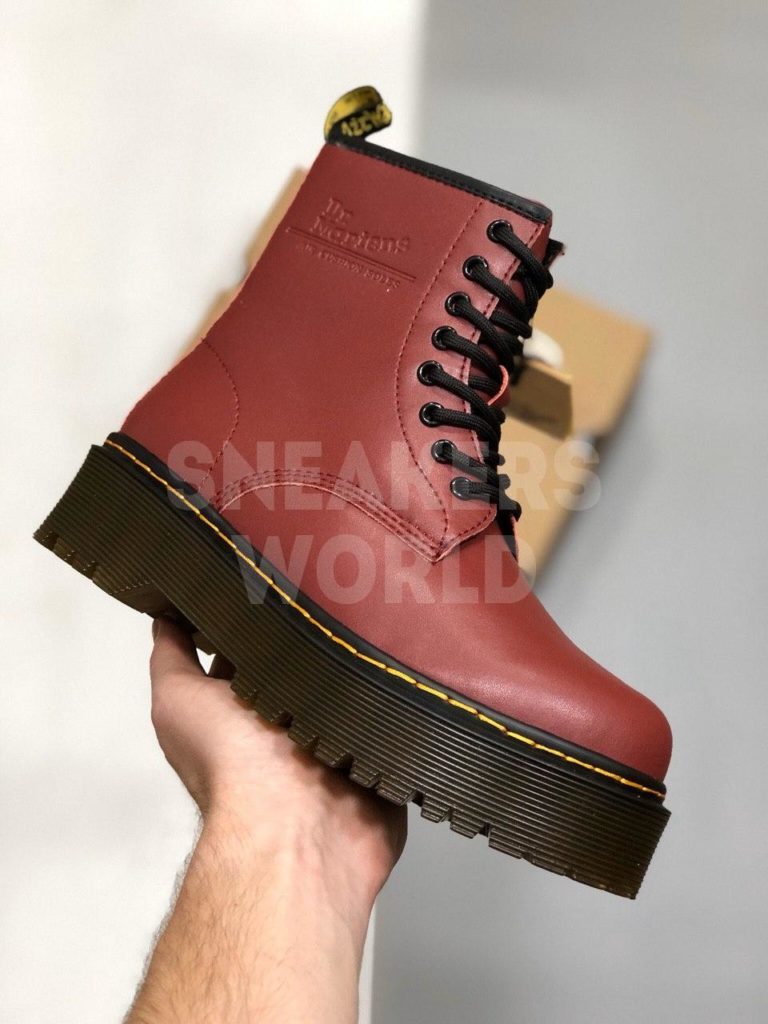 Dr Martens Dr. Martens Jadon бордовые зимние с мехом