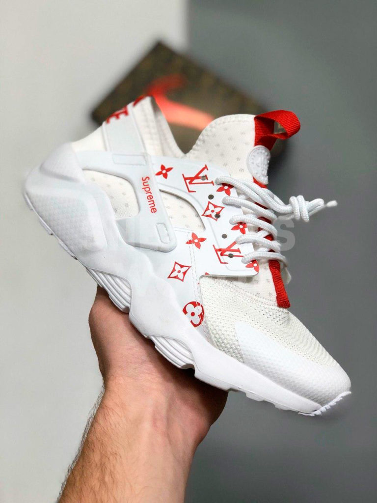 Nike Air Huarache Ultra x Supreme x LV White
