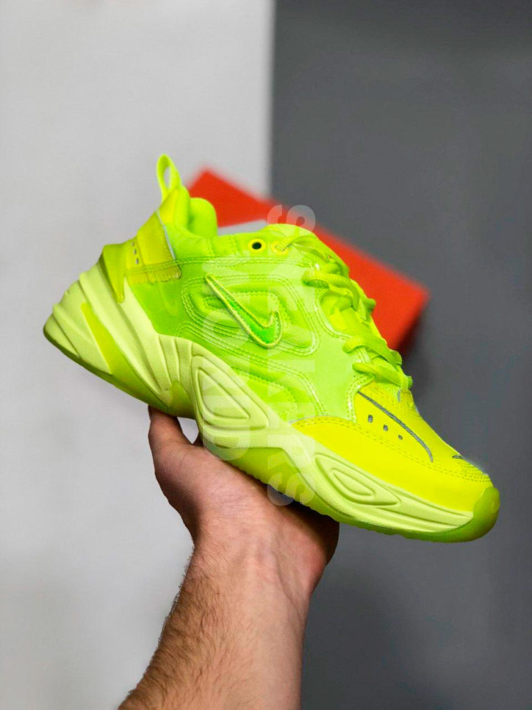 Nike M2k Tekno салатовые