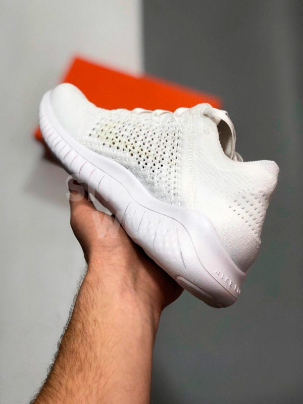 Nike Free RN Flyknit 2018 белые где купить в