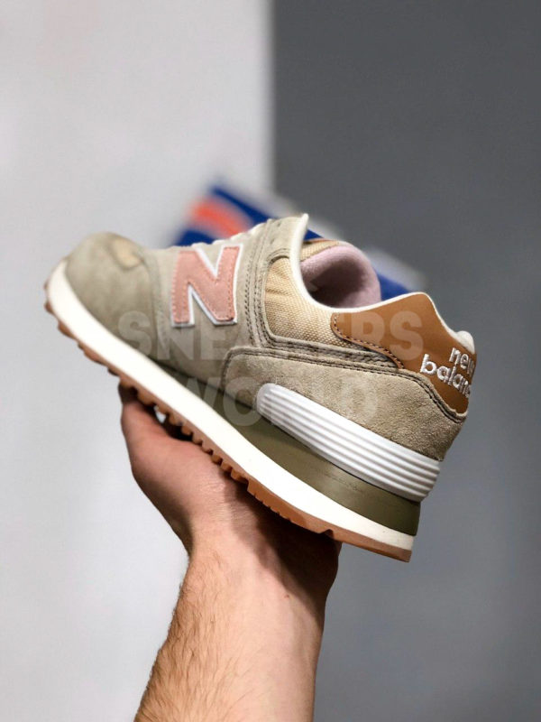 New Balance 574 бежевые кроссовки купить