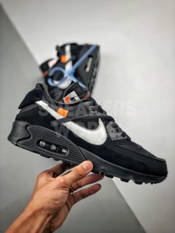 Off-White x Nike Air Max 90 Black где купить