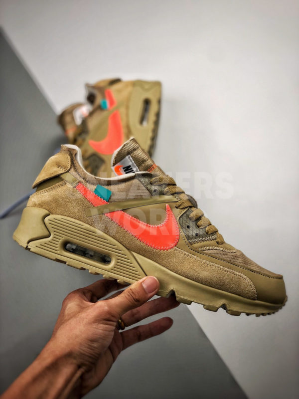 Off-White x Nike Air Max 90 Desert Ore где купить