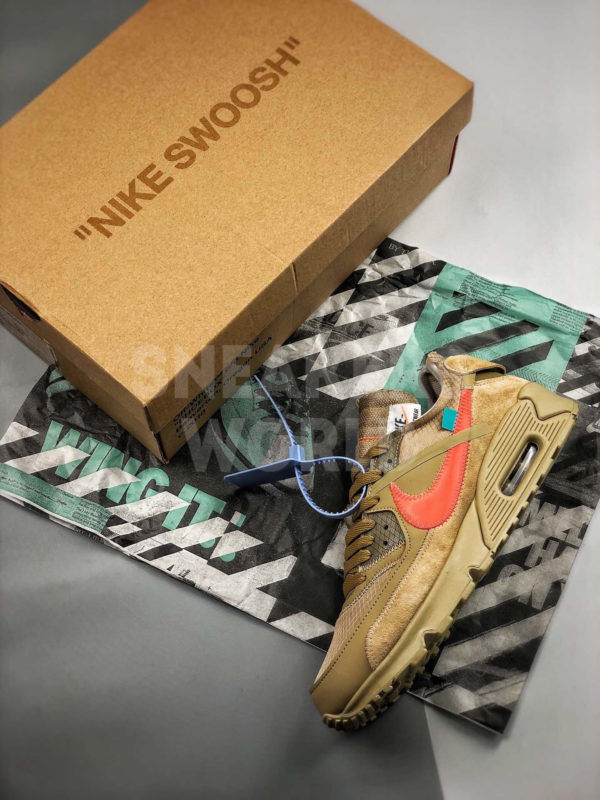 Off-White x Nike Air Max 90 Desert Ore где купить в спб