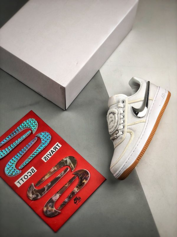 Travis Scott x Nike Air Force 1 AF100 sail где