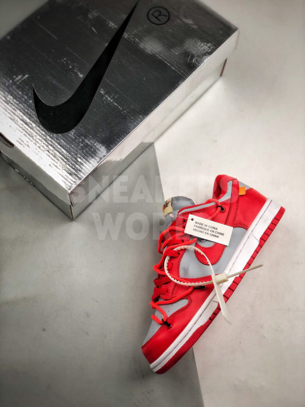 Off-White x Nike Dunk Low University Red где купить кроссовки в спб