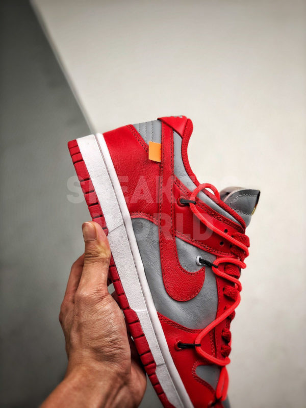 Off-White x Nike Dunk Low University Red где купить кроссовки