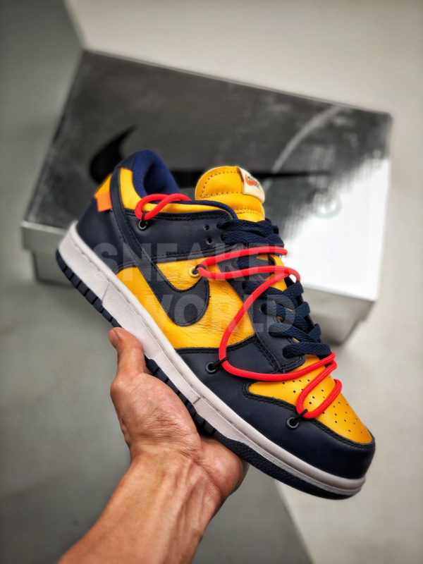 Off-White x Nike Dunk Low University Gold