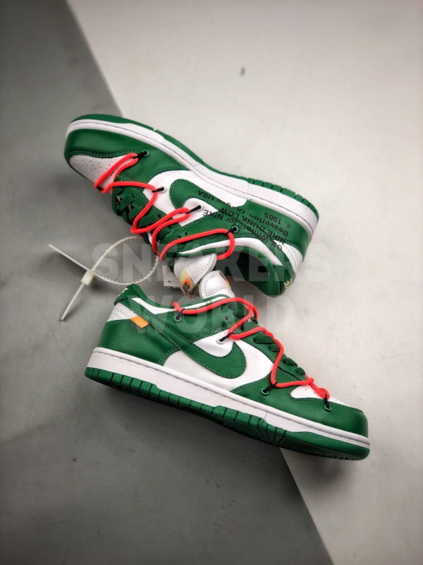 Off-White x Nike Dunk Low «Pine Green» где купить в спб