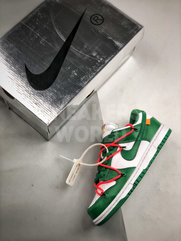 Off-White x Nike Dunk Low «Pine Green» где купить