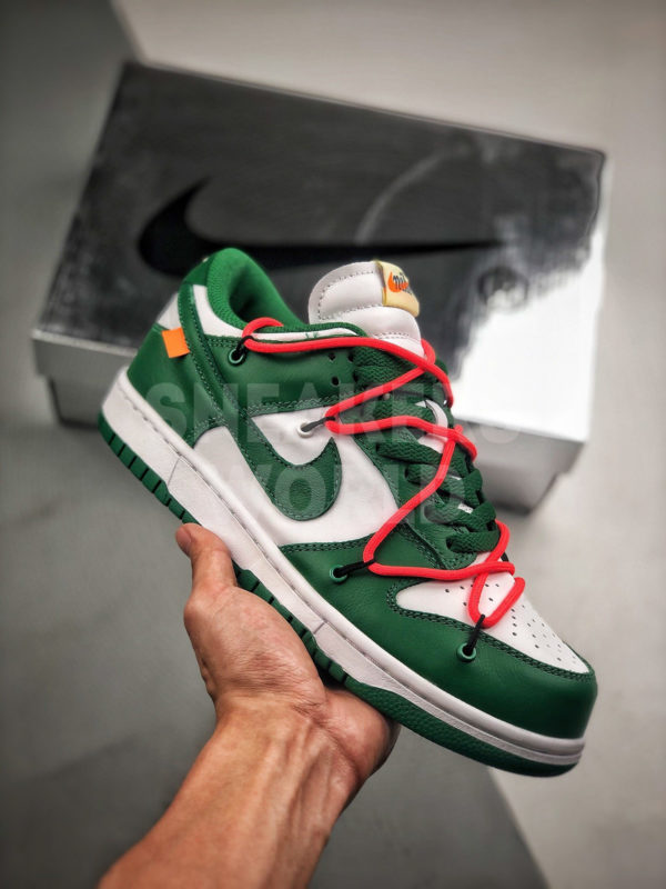 Off-White x Nike Dunk Low «Pine Green»