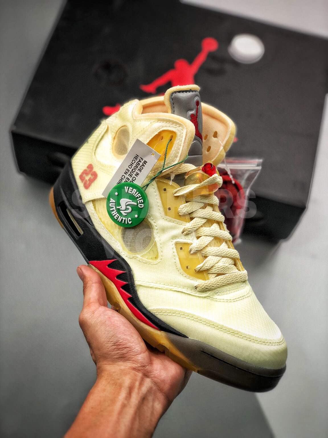 Off-White x Air Jordan 5 Sail
