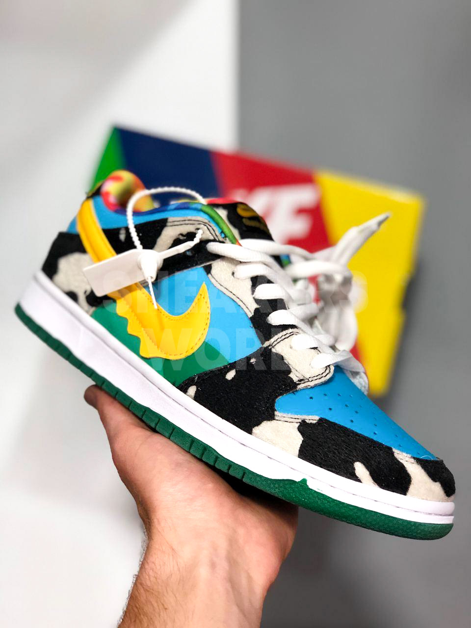 sb dunk low x ben and jerry's chunky dunky