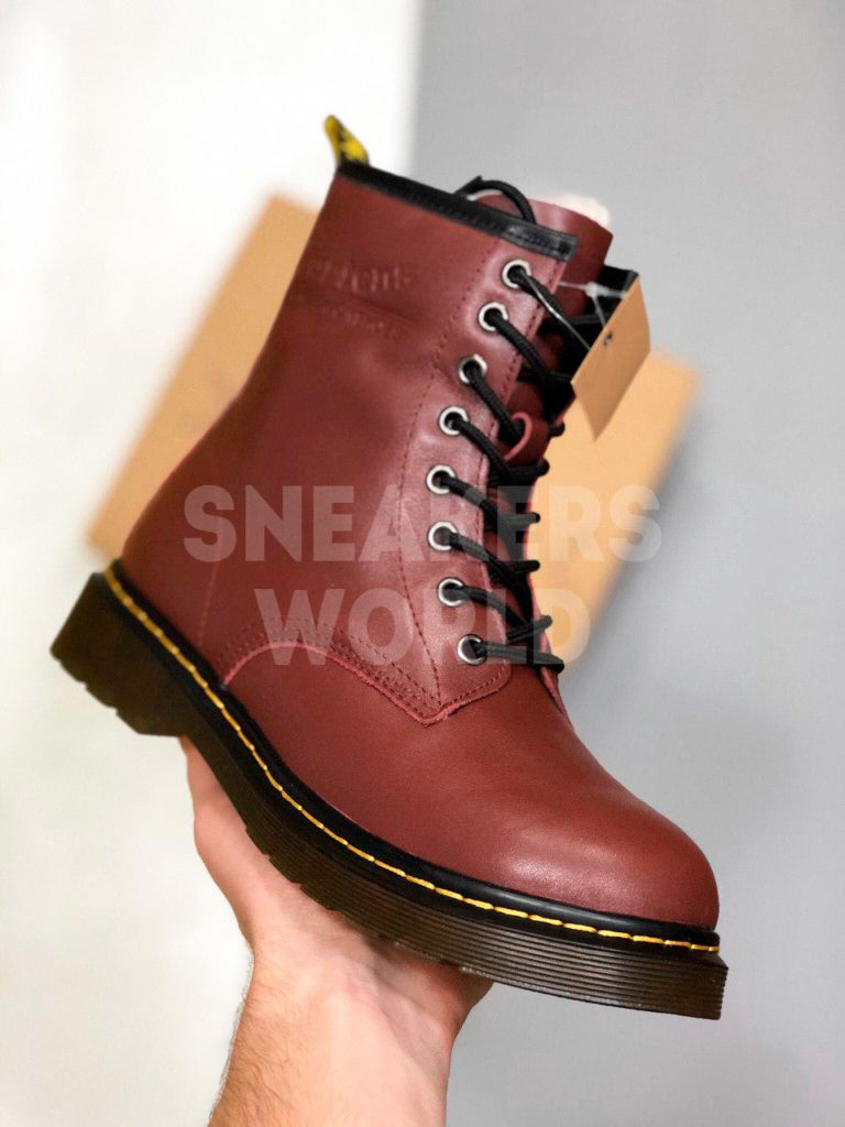 Dr Martens 1460 бордовые зимние