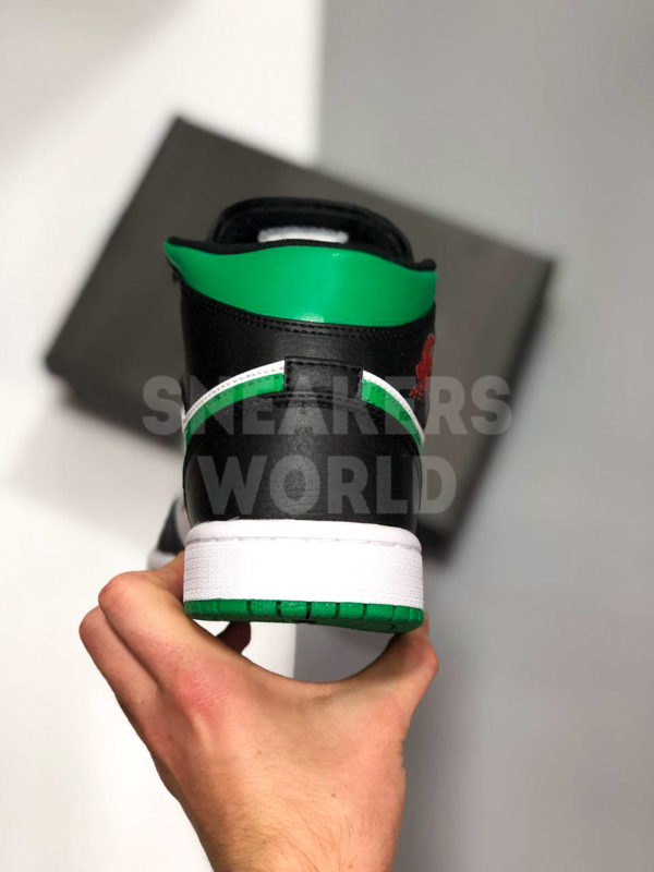 Nike Air Jordan 1 Retro Black Green White купить