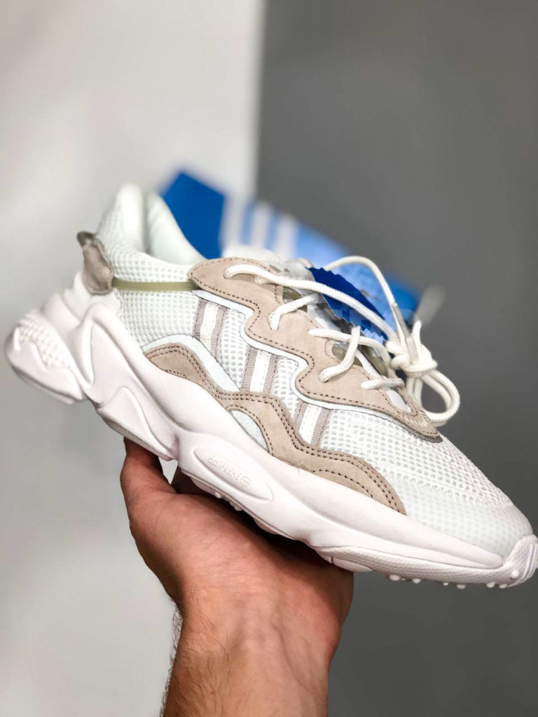 Adidas Ozweego бело-серые