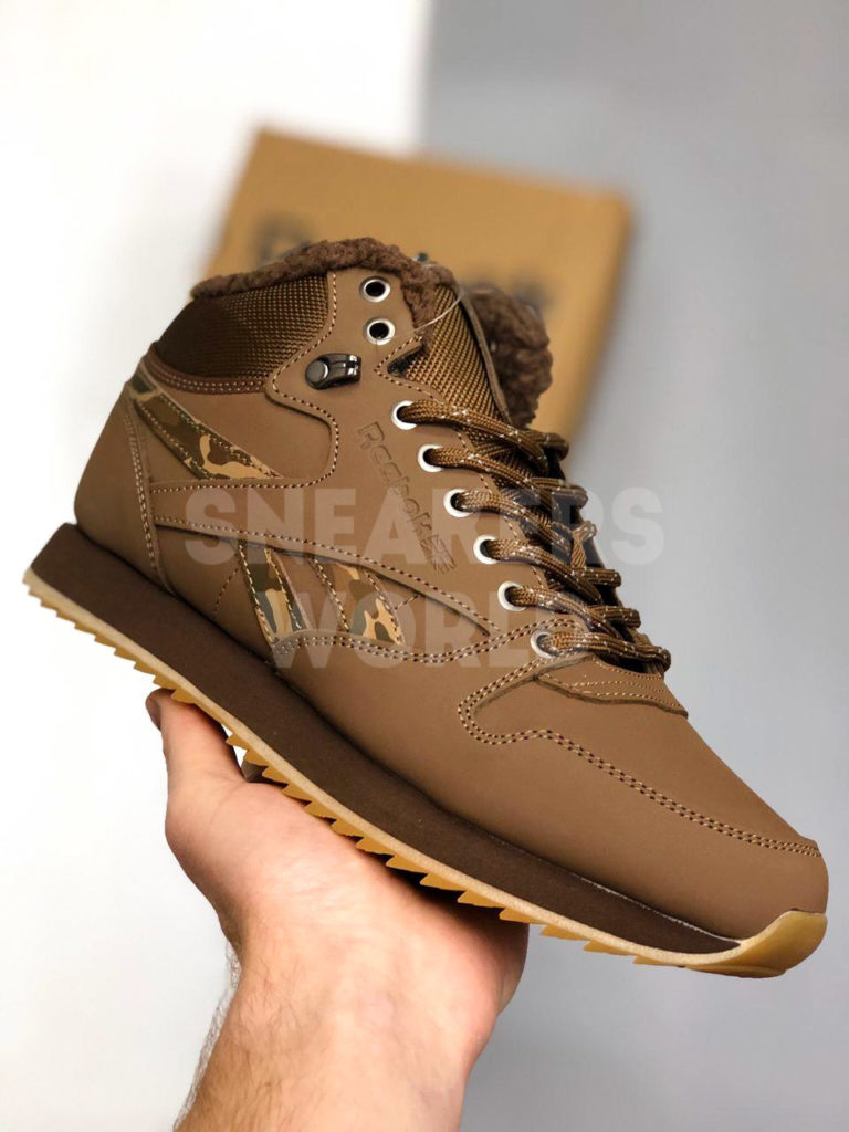 Reebok Classic Leather Mid коричневые