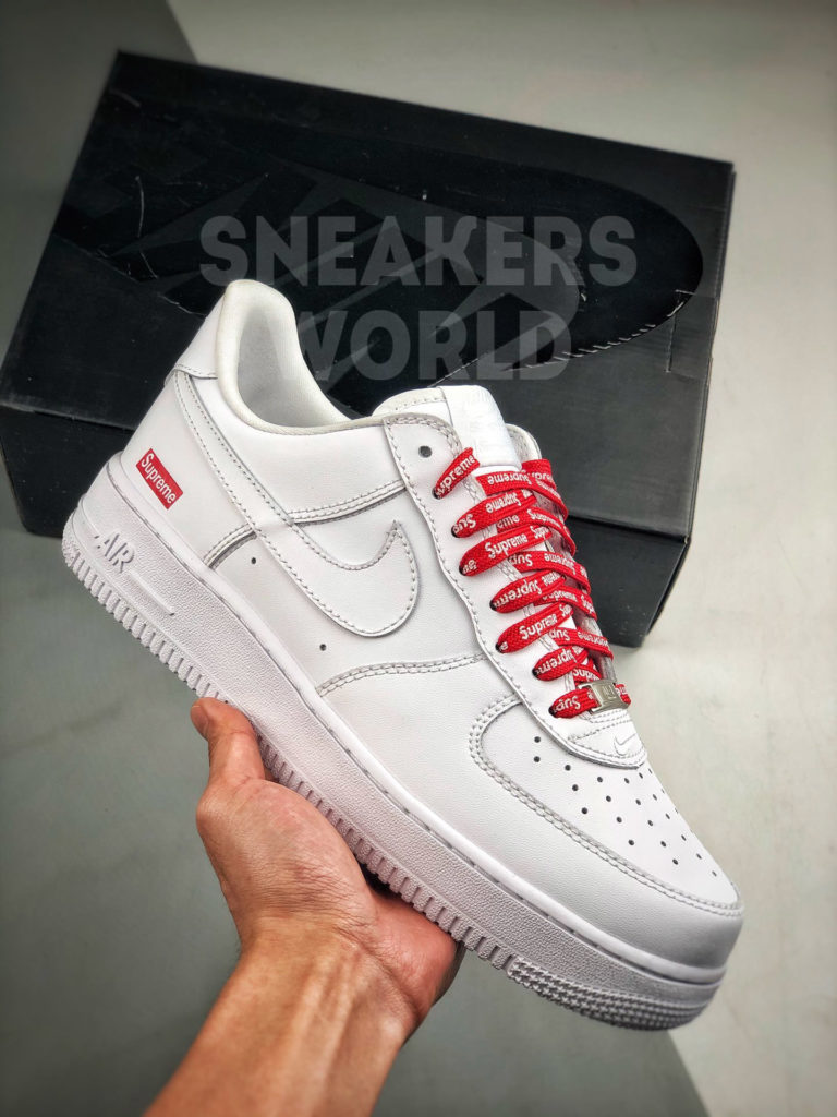 Nike Air Force 1 Supreme Box Logo White