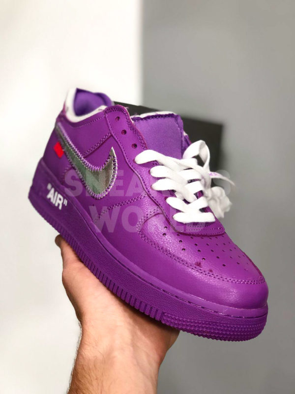 Nike Air Force 1 x Off-White фиолетовые купить в