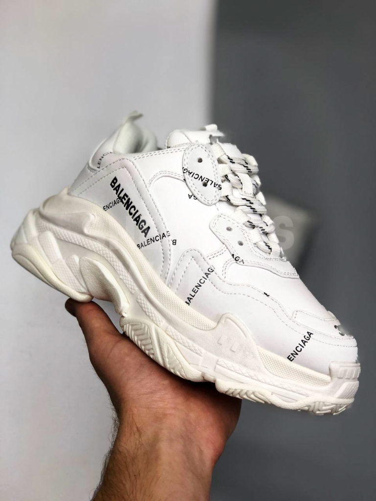Balenciaga Triple S Logo White