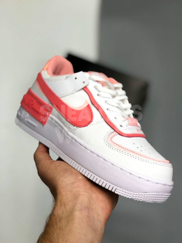 Nike Air Force 1 Shadow бело-розовые купить в