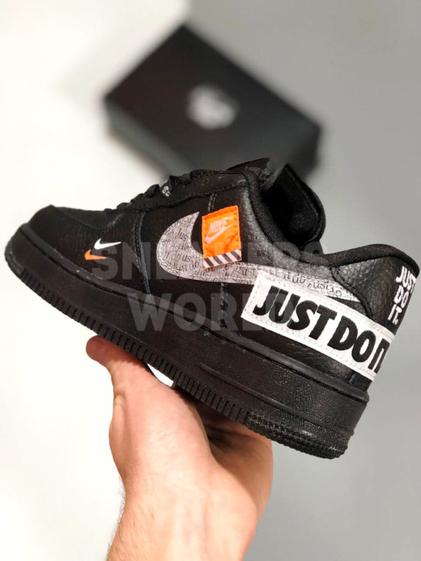 Nike Air Force 1 черные Just Do It купить