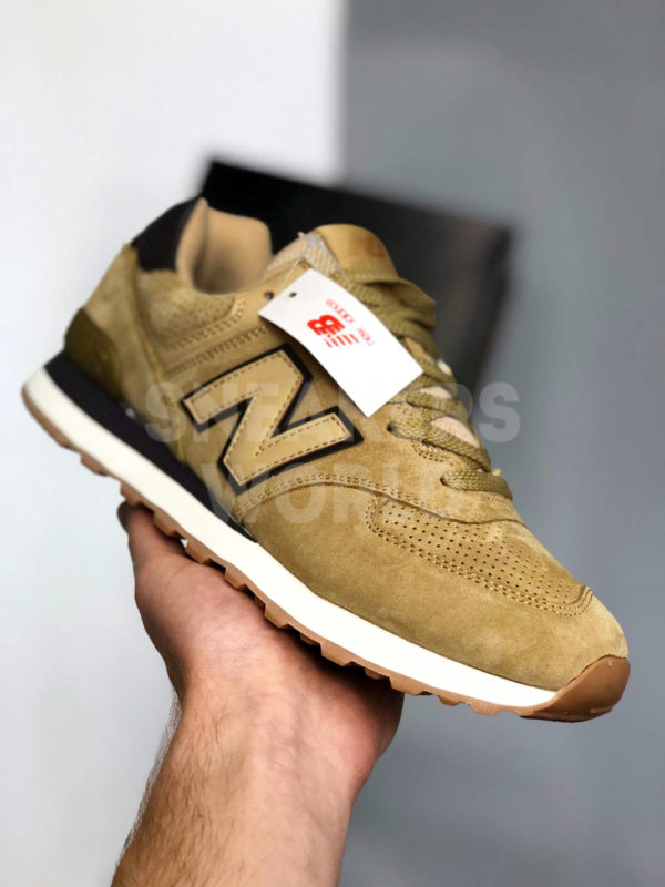 New Balance 574 золотые