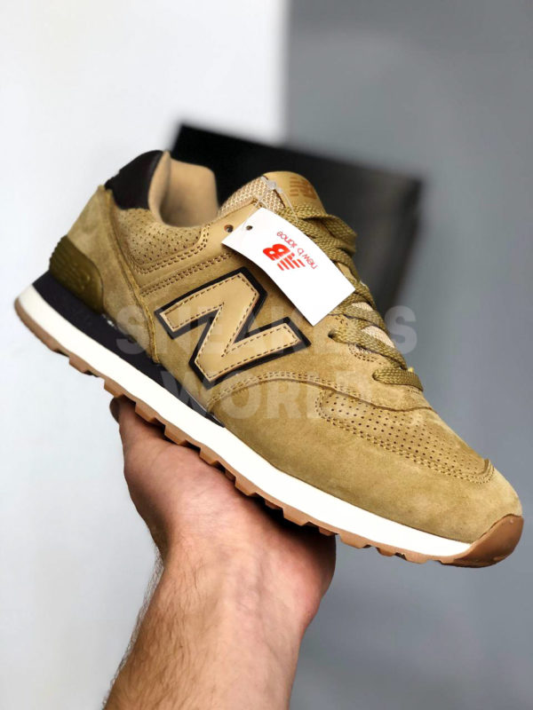 New Balance 574 золотые купить в