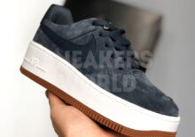 Nike Air Force 1 синие замшевые