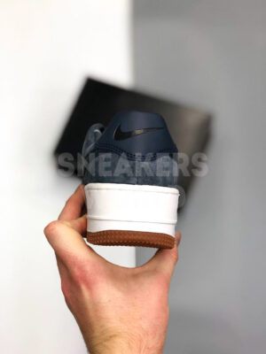 Nike Air Force 1 синие замшевые