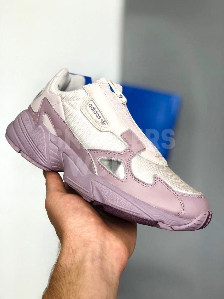 Adidas Falcon сиреневые на застежке