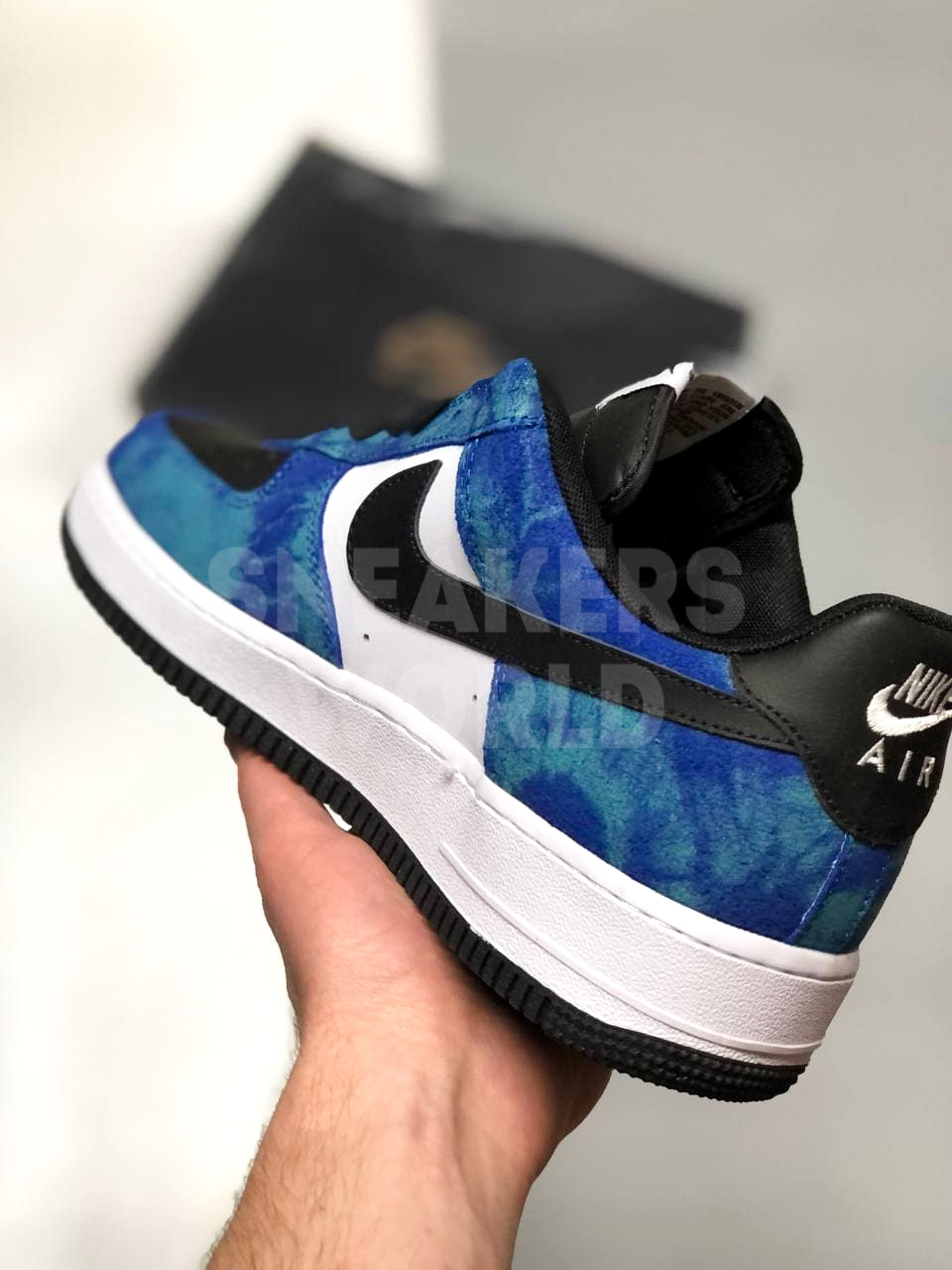 Nike air force outlet 1 tie dye blue