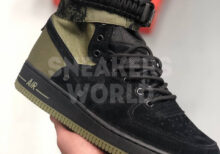 Nike Air Force 1 SF черно-зеленые