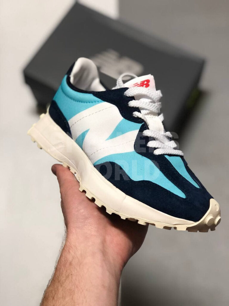 New Balance 327 голубые