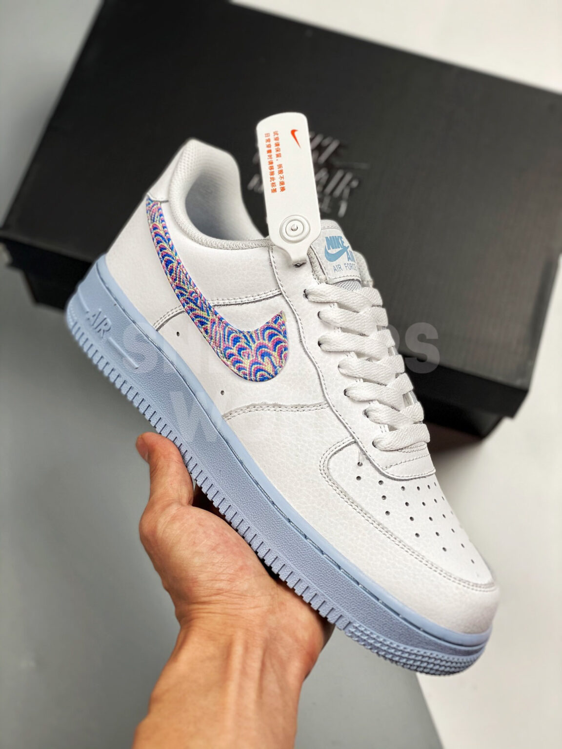 Nike Air Force 1 07 LV8 White Hydrogen Blue