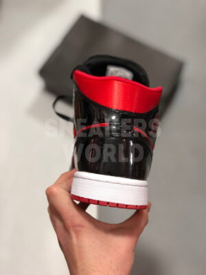 Nike Air Jordan 1 Mid Black/Red лаковые